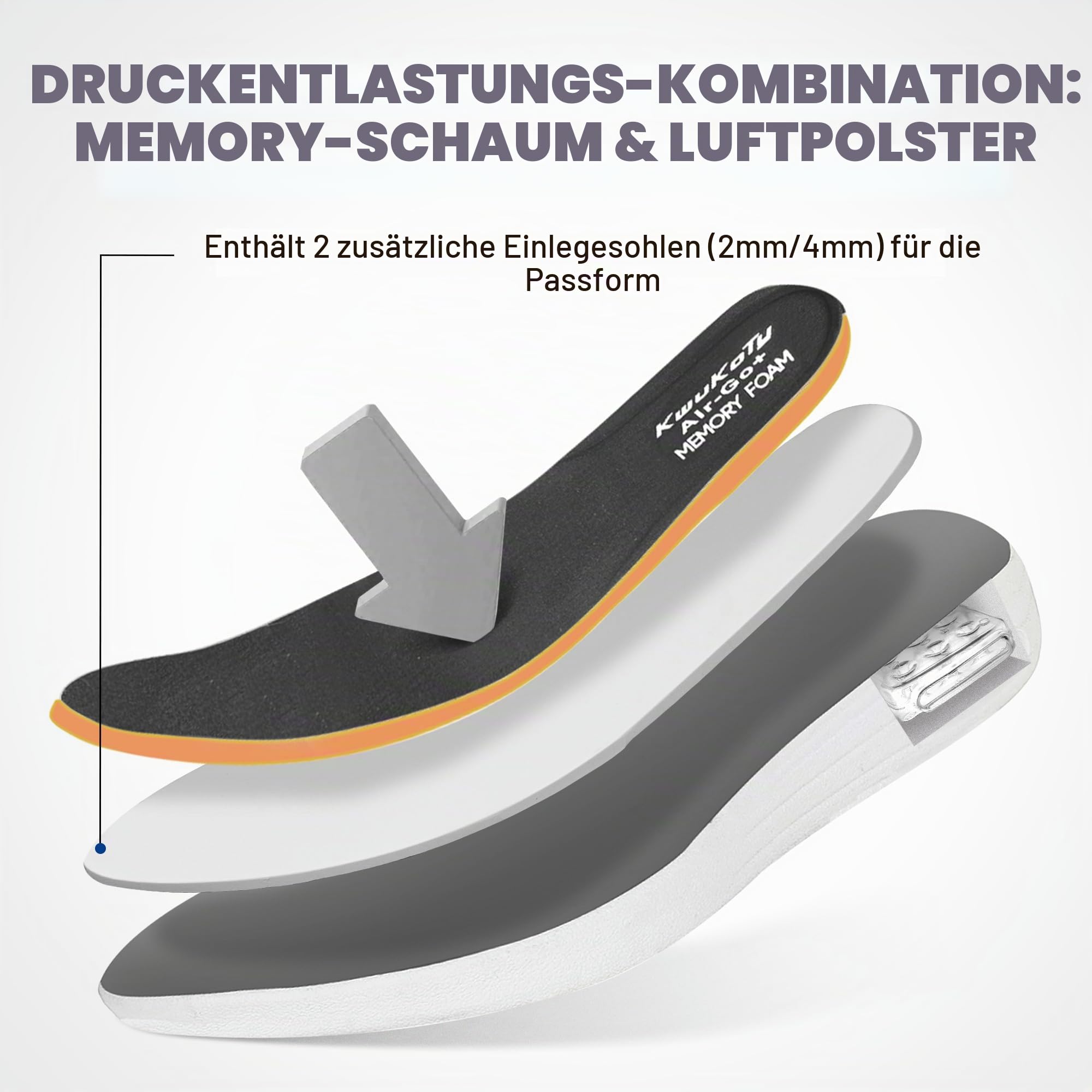 Diabetiker Schuhe Herren Damen, Orthopädische Schuhe Extra Weit