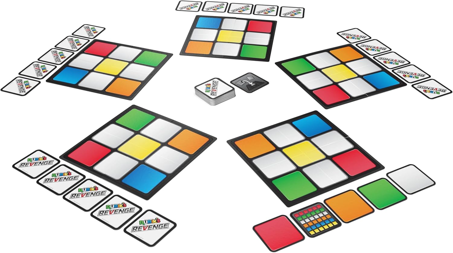 Rubik's Revenge Card Game Inspired by the Classic Cube 3x3, family game for 2-5 players, age 7+