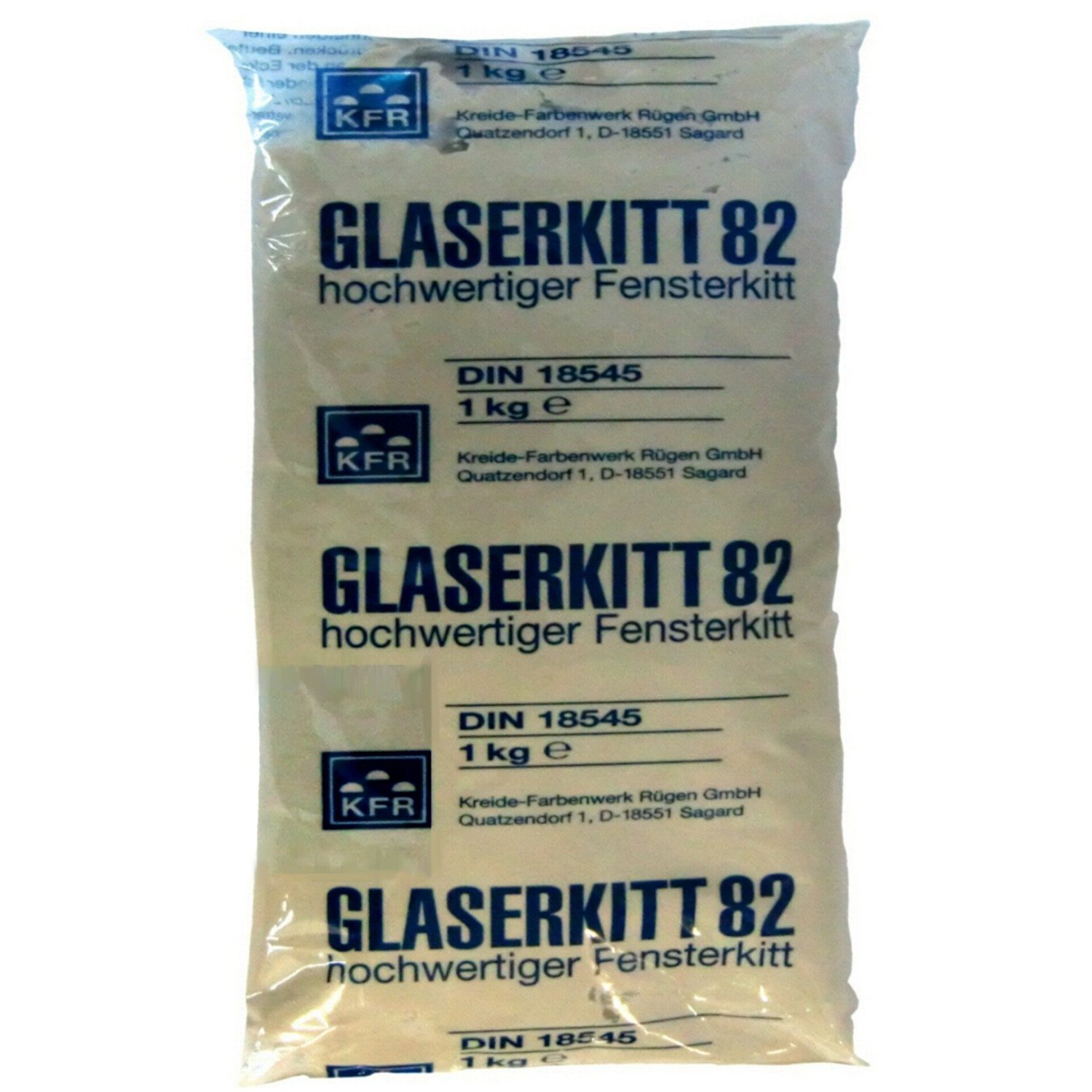 20 Kg Glaserkitt 82 - hochwertiger Fensterkitt/Glaserkitt beige/DIN 18545 (20)