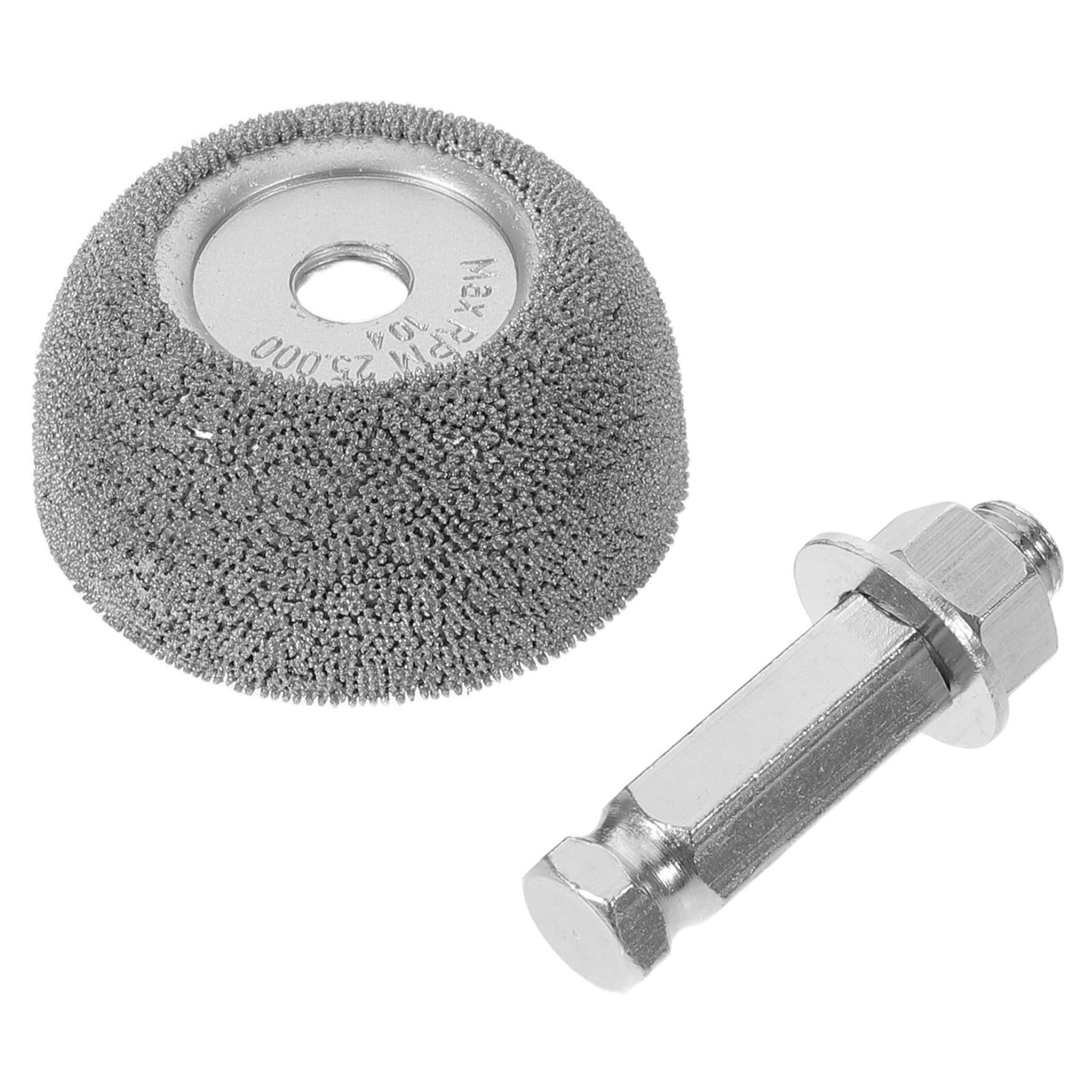 Angoily Ruota di Levigatura per Riparazione Pneumatici in Allumina Argento Abrasione Uniforme e Rimozione Controllata di Gomma per Preparazione Auto e Riparazione Pneumatici