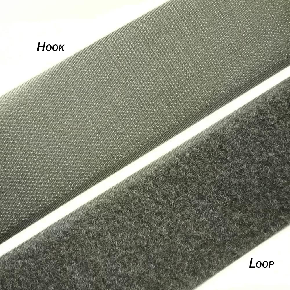 Juego de cierres de gancho y bucle para coser cinta de velcro – 1 Yd. x 2 cm