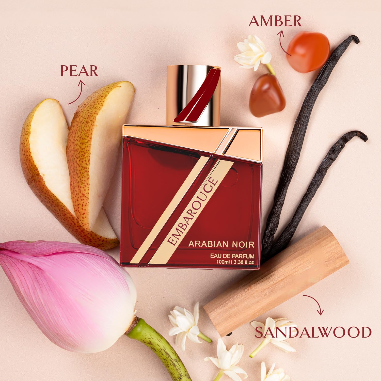 EMBAROUGE ARABIAN NOIR Men's Eau de Parfum 100 ml | Perfume for Men