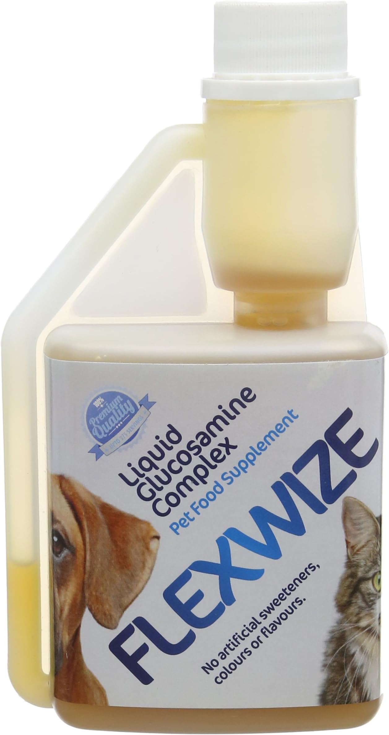 Flexwize Liquid Glucosamine Complex Bottle for Dogs and Cats 275 ml,Orange