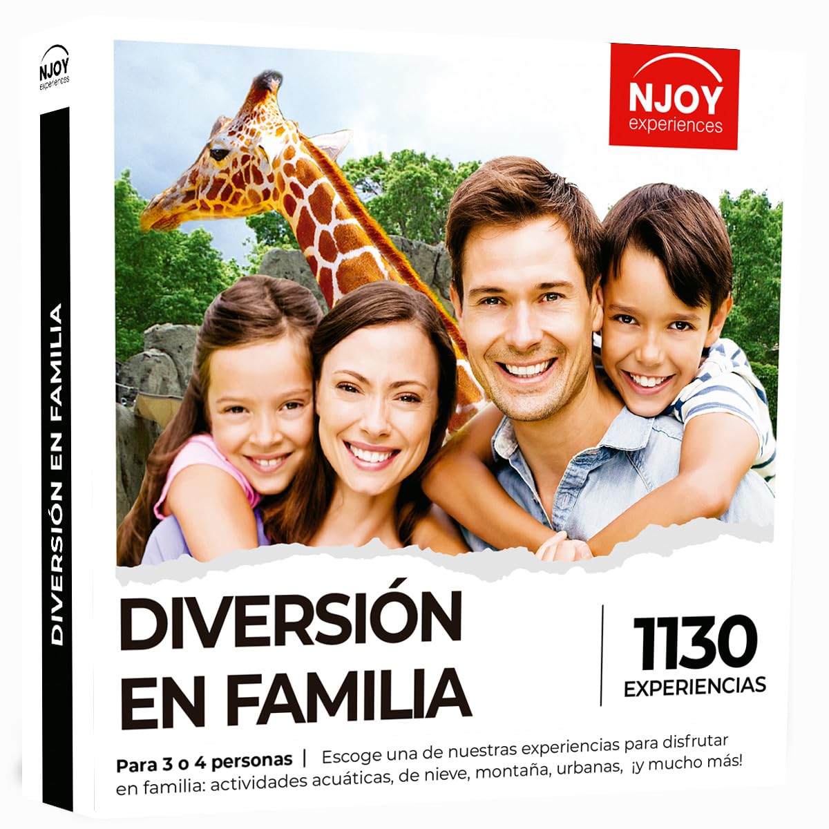 Caja Regalo – DIVERSIÓN EN Familia - Idea de Regalo – Actividades Familiares para 2 o 4 Personas