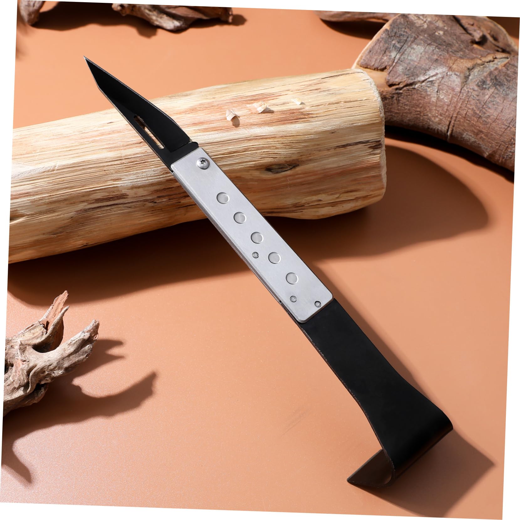 Hemoton Stainless Steel Tree Bark Cutter Branch Debarking Tool Garden Tool Handmade Pruning Aid for Gardeners