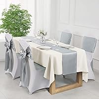 Vista 69 de Manyshofu 12Pcs Satin Orange Table Runner - 12 x 72 Inch Long Size, Party Table Runner Decor Bright & Smooth Wedding Decorations Table Runners for