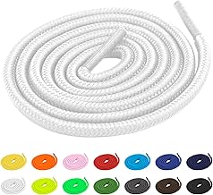 TBOC Laces Laces [Round] Lace Up [90-100-120-140-150cm] Shoes Sneakers Boots | Compatible with Alexander Mcqueen Nike Air Force Jordan Dr Martens Adidas Converse Vans