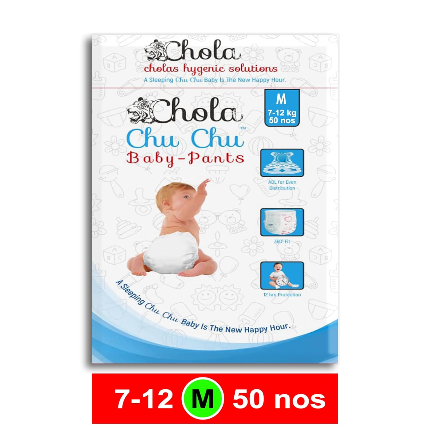 Buy Chu Chu All round Protection Baby Diaper Pants, Medium size baby