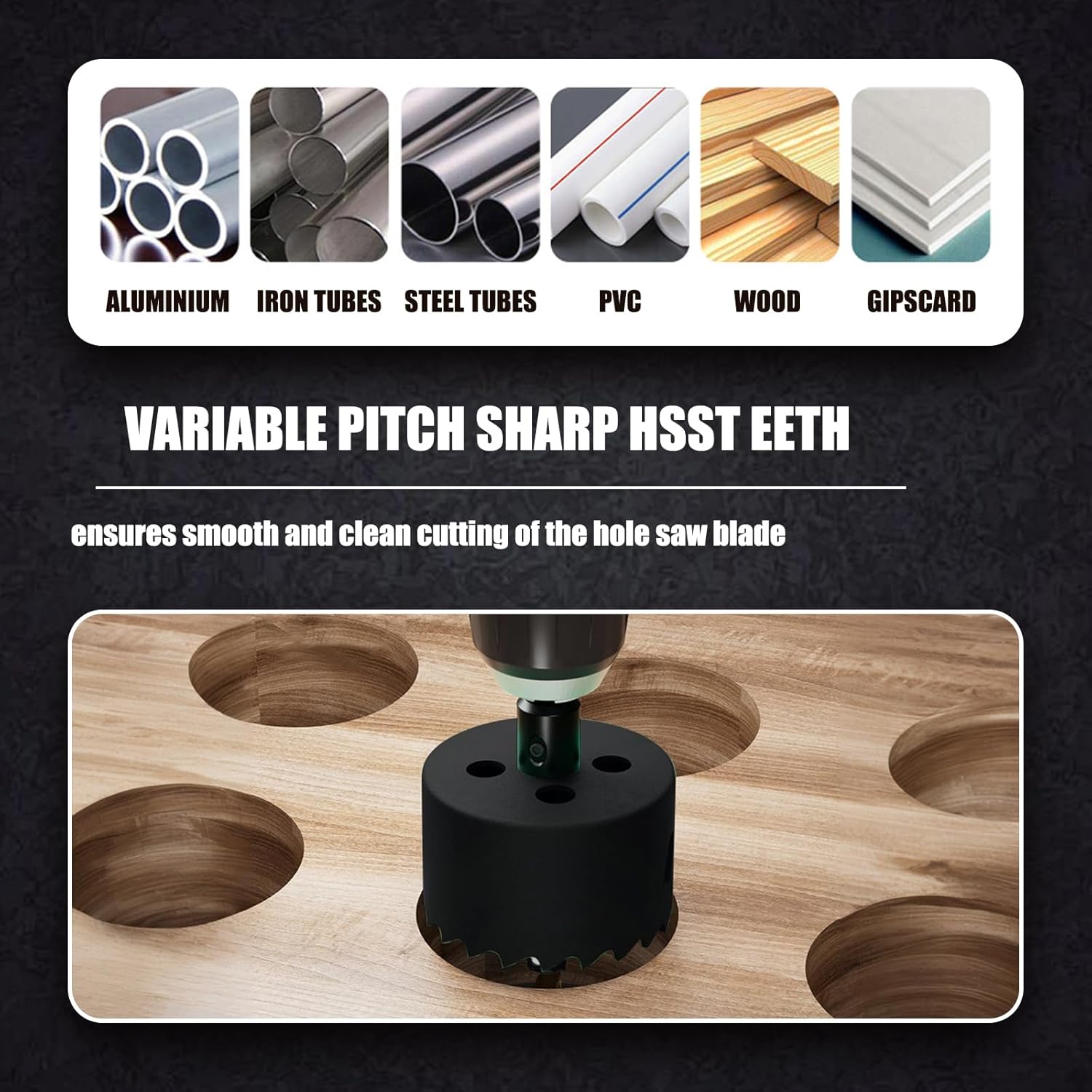 3.97インチ | 100mm ホールソー ヘビーデューティーアーバー HSS バイメタルホールカッタードリルビット 木製コーンホー