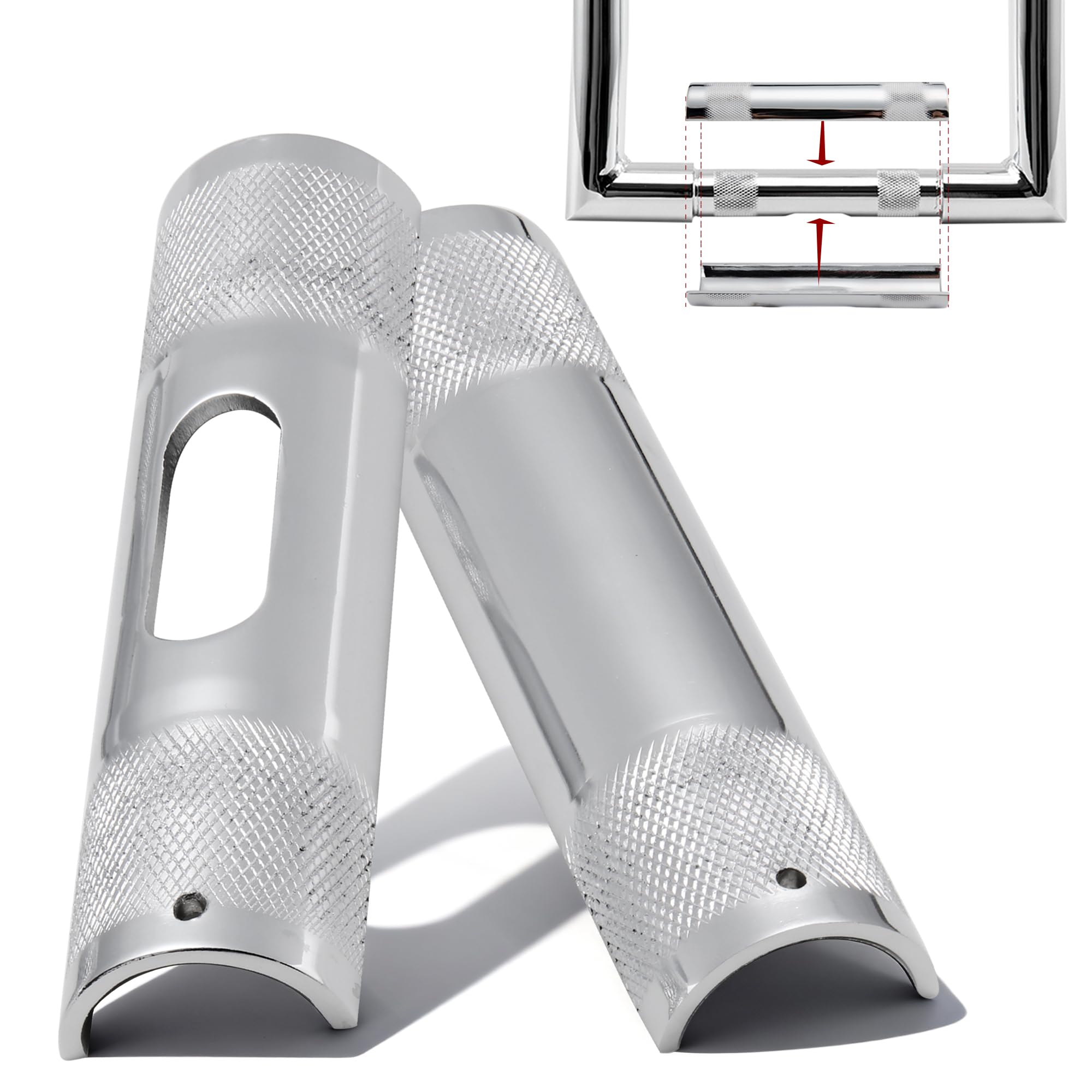 Adaptador de abrazadera premium para manillar cromado Harley Road Glide 8
