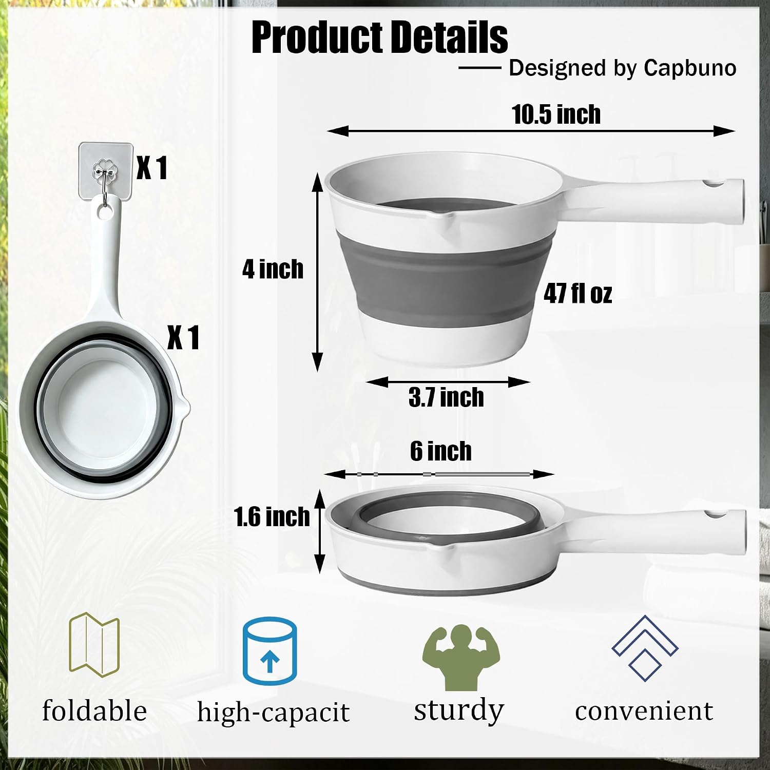 Bath Rinse Cup - Bath Mug for Bathroom