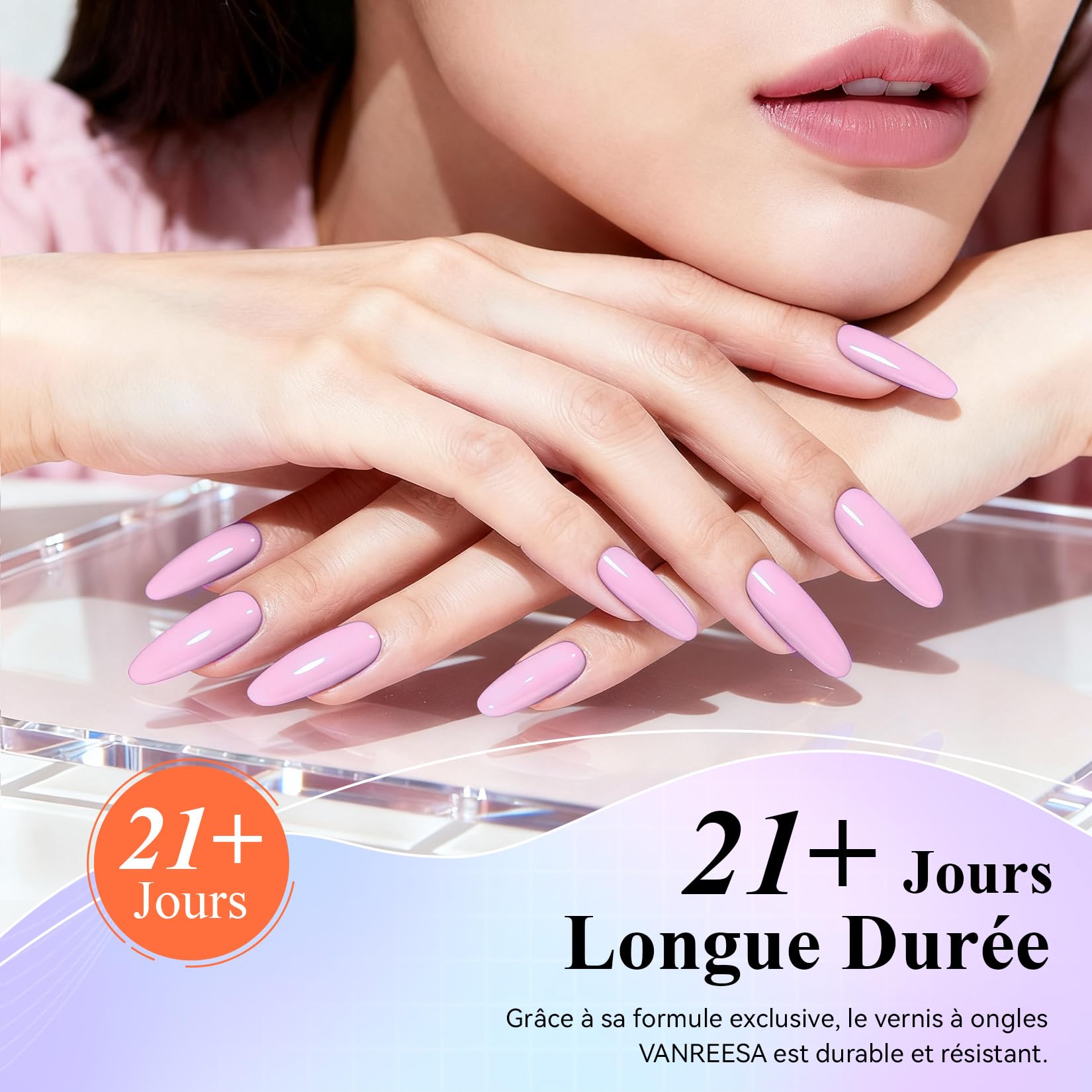 VANREESA 20 Colours Kit Vernis Semi Permanent, Kit Ongle Gel UV Complet avec Base Top Mat Pailleté Coat et Lampe LED 36W U V et Outils de Manucure, Set Manucure pour Débutants