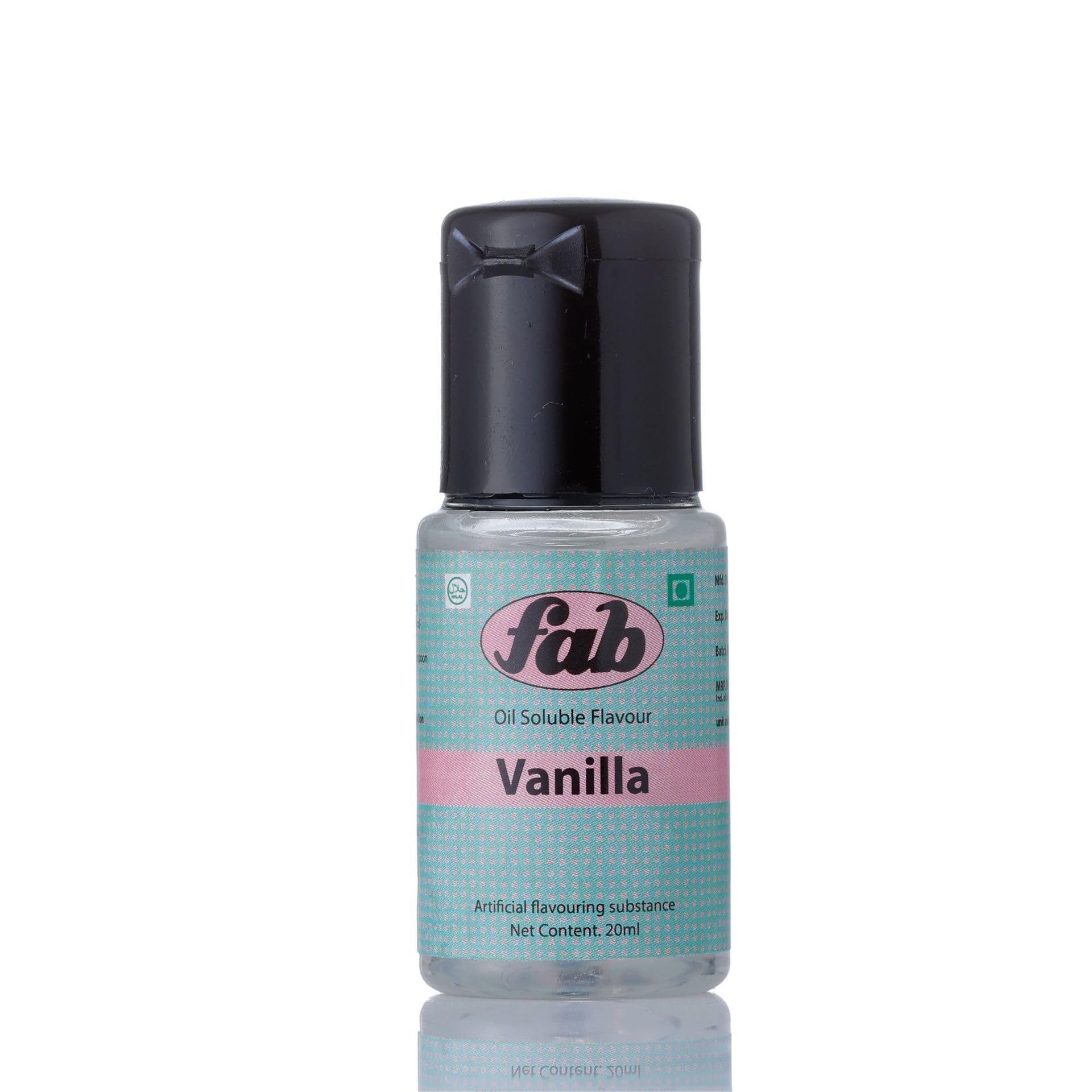 Fab Oil Soluble Flavour For Chocolates Indian sweets Ice creams Desserts Quantity 20ML (Vanilla)
