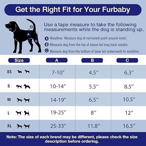 Miniatura 5 de Pet Soft Pañales lavables para hembras (paquete de 3)  Pañales para perras, cómodos pañales reutilizables para perritos en calor de período, grandes