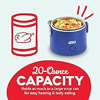 Vista 4 de DASH Hot2Go™ Calentador de alimentos personal (20 onzas) - Azul eléctrico