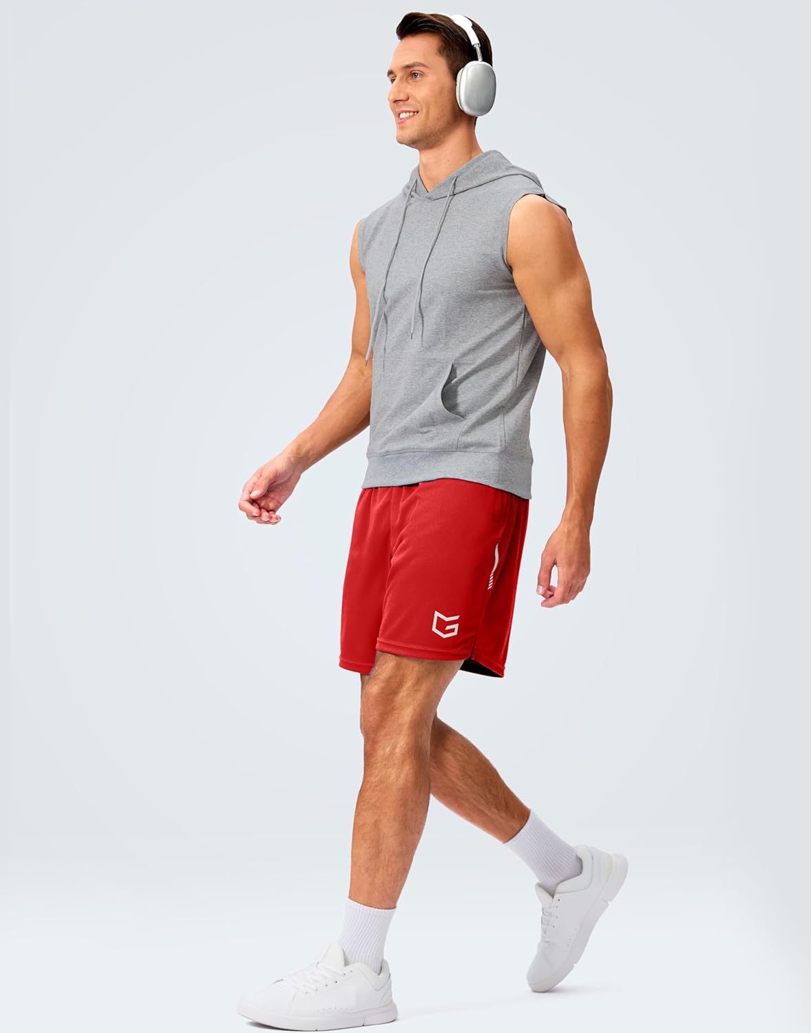 G Gradual Men's Gym Shorts 5"/7"/10" with Zipper Pockets Basketball Athletic Mesh Quick Dry Shorts for Workout Running Tennis - Image 3