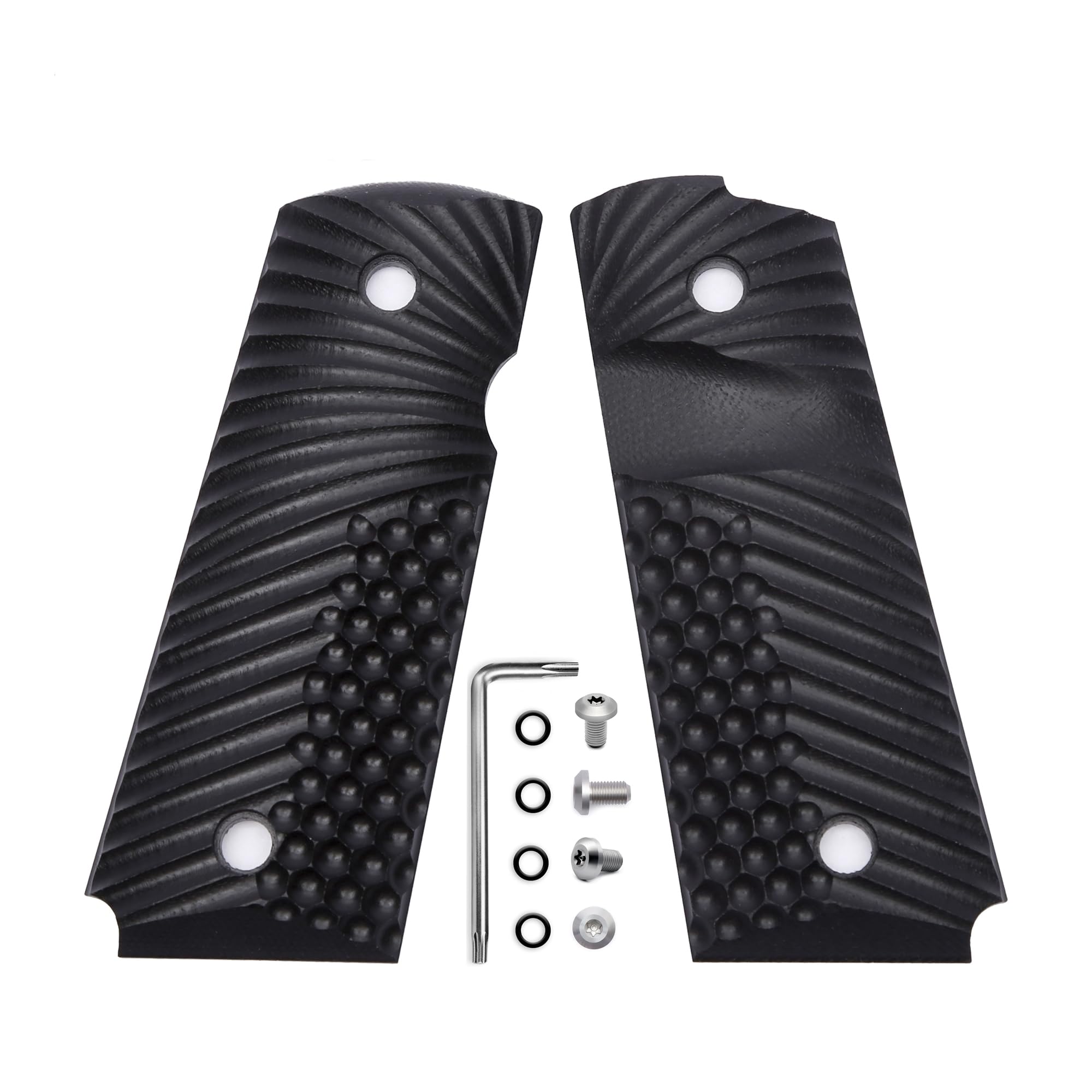Guuun G10 Grips for 1911 Compact/Officer, OPS Eagle Wing Texture - 9 Color Options