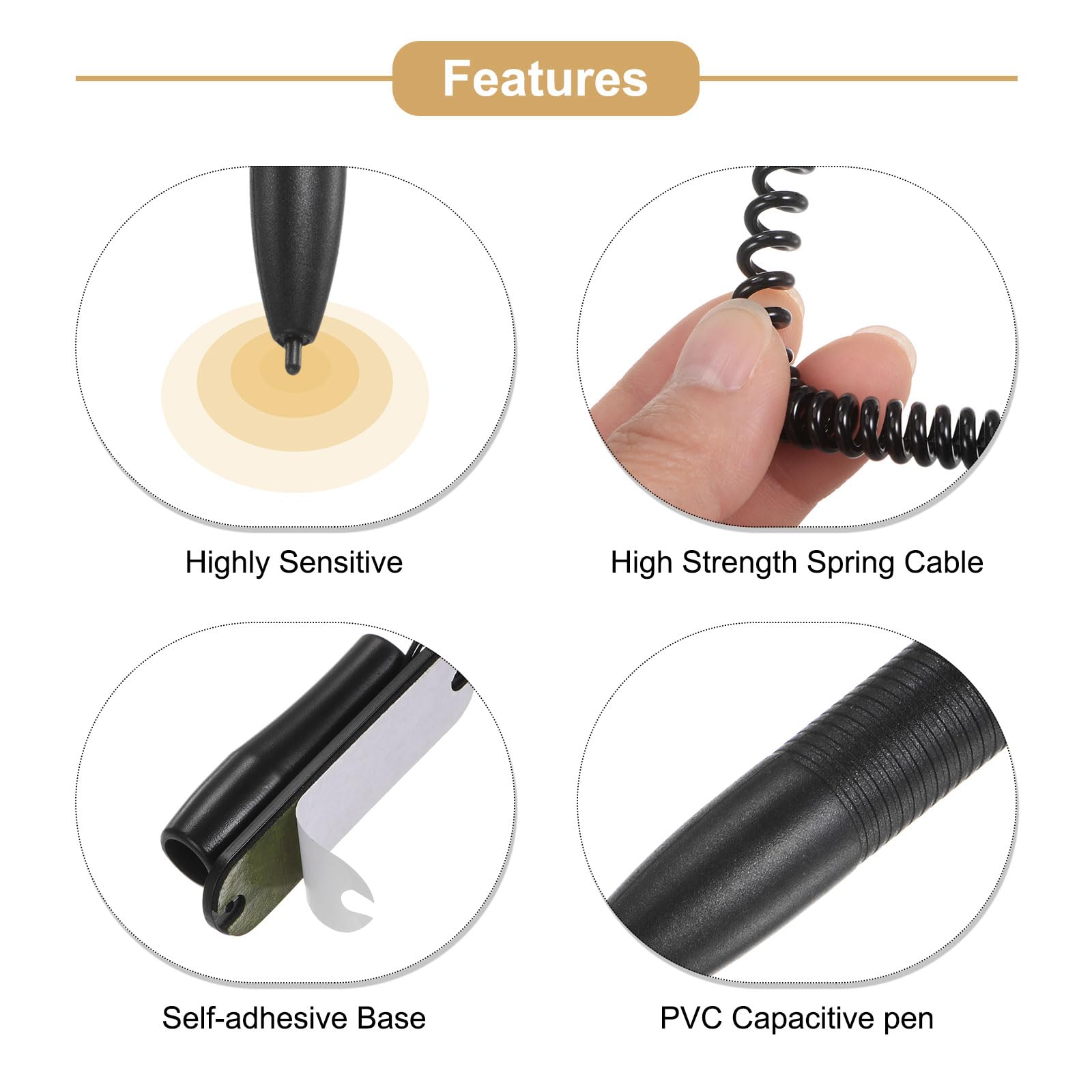 Penna a Sfera Stilo 12 Pezzi Penna Touch Screen Retrattile 2 In 1