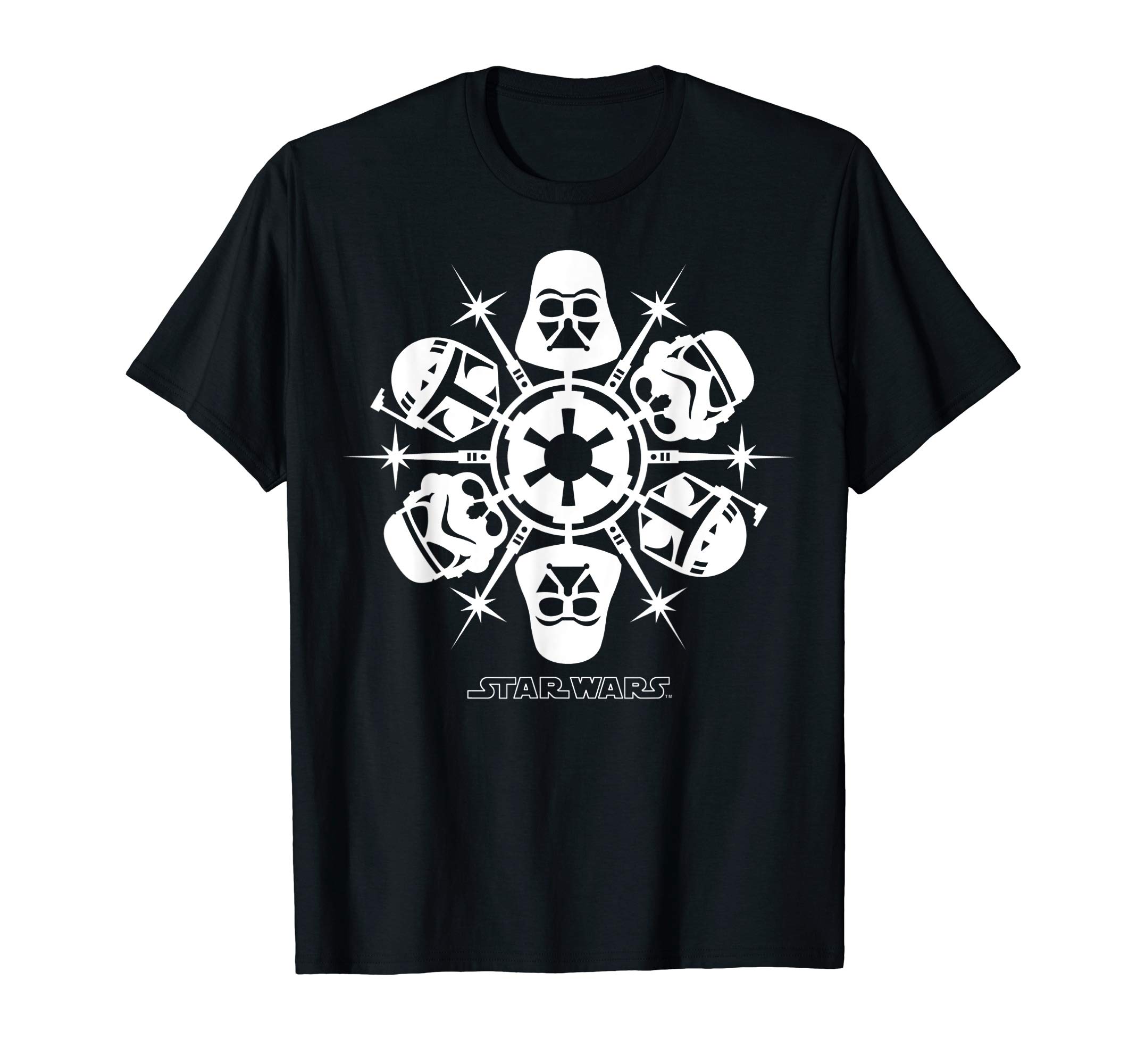 Star Wars Dark Side Snowflake Christmas T-Shirt
