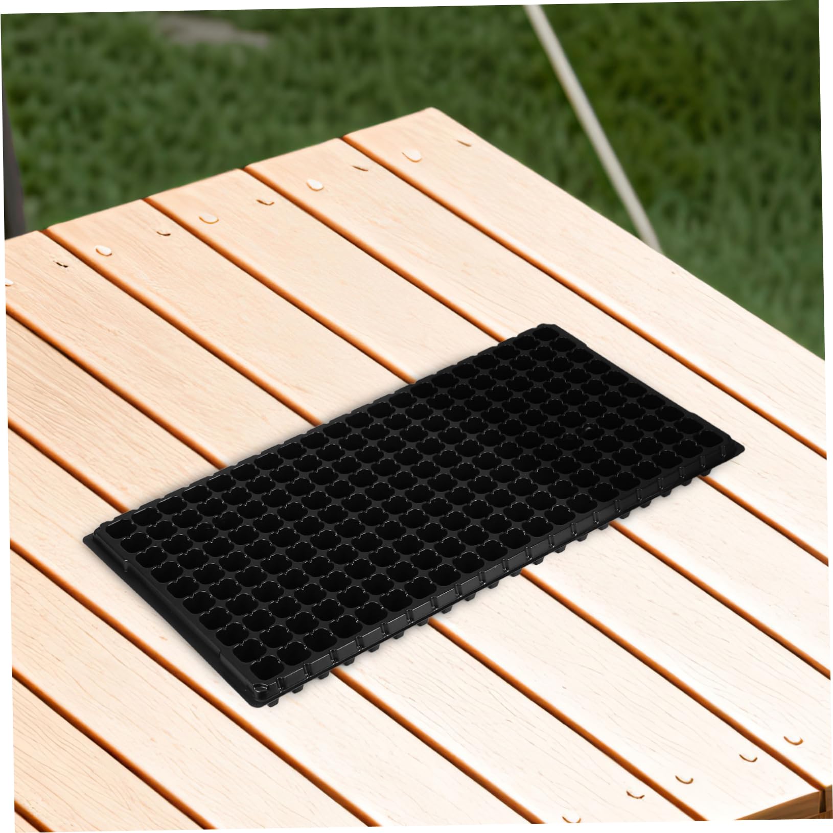 Plaque de Germination 10 Pièces, Plateau de Semis en PVC Noir à 200 Cellules, Léger et Réutilisable, pour Jardinage Maison et DIY