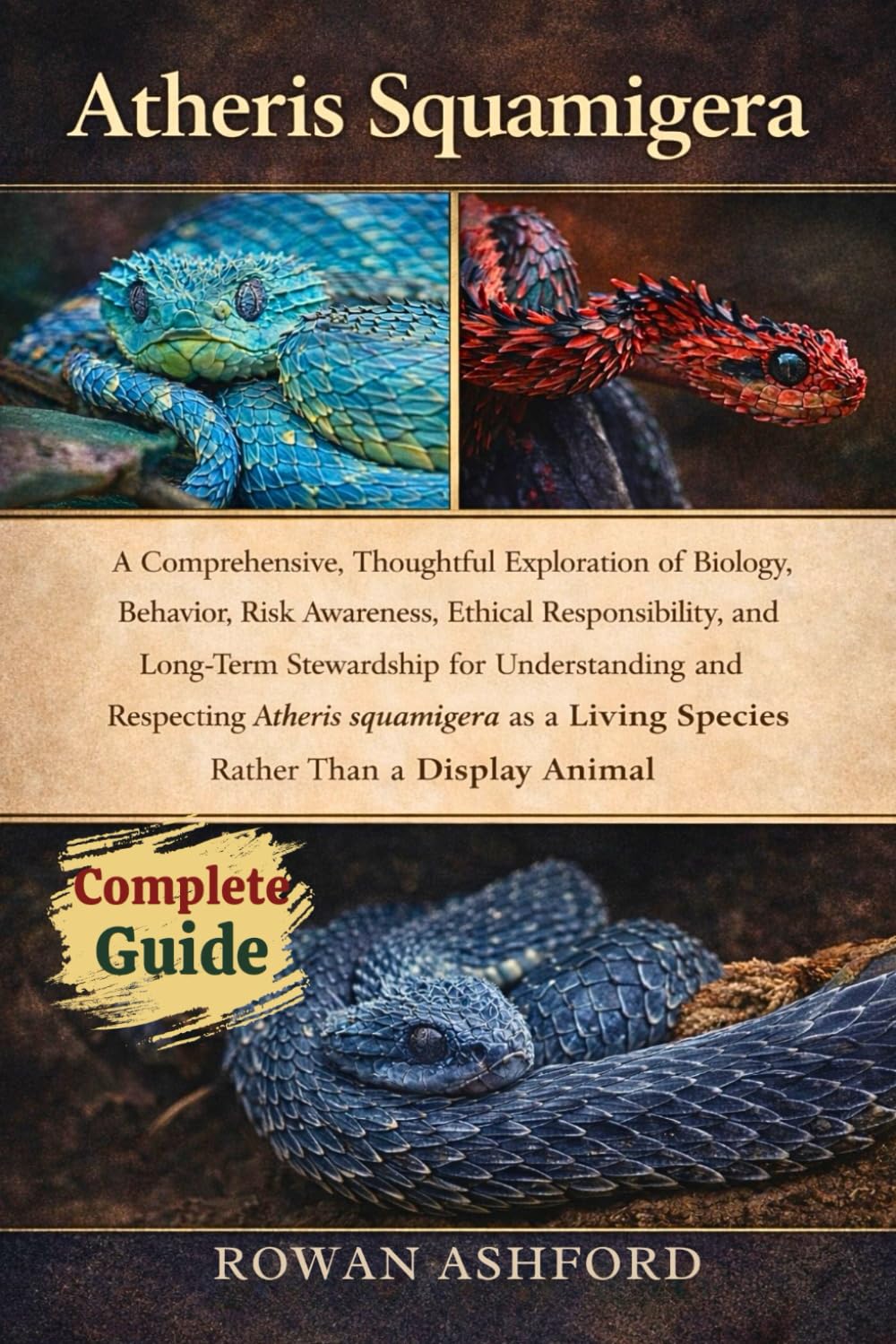 Atheris Squamigera: A Comprehensive, Thoughtful Exploration of Biology, Behavior, Risk Awareness, Ethical Responsibility, and Long-Term Stewardship ... a Living Species Rather Than a Display Animal