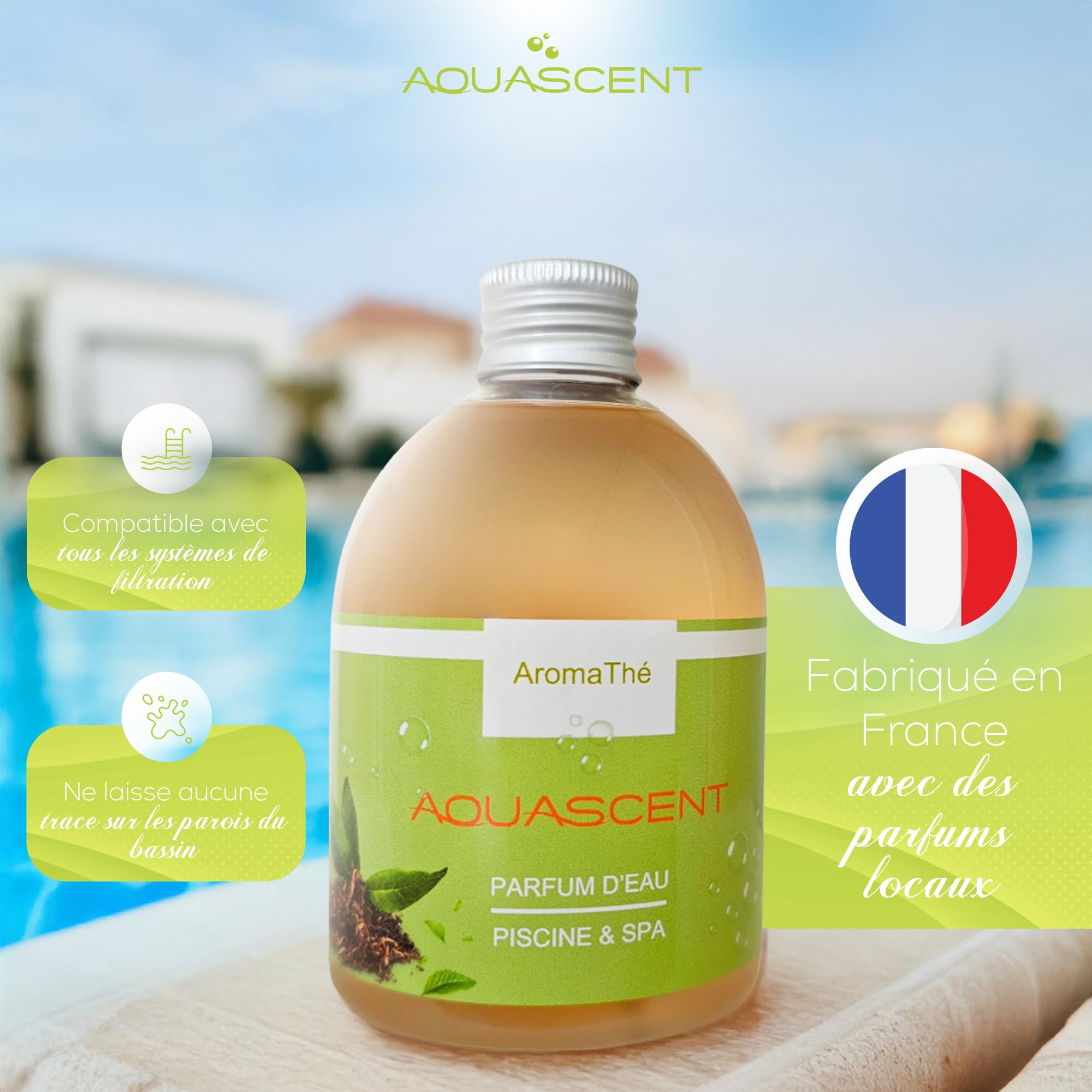 Parfum Piscine et Spa Aroma-THÉ (Thé Vert) 250ml