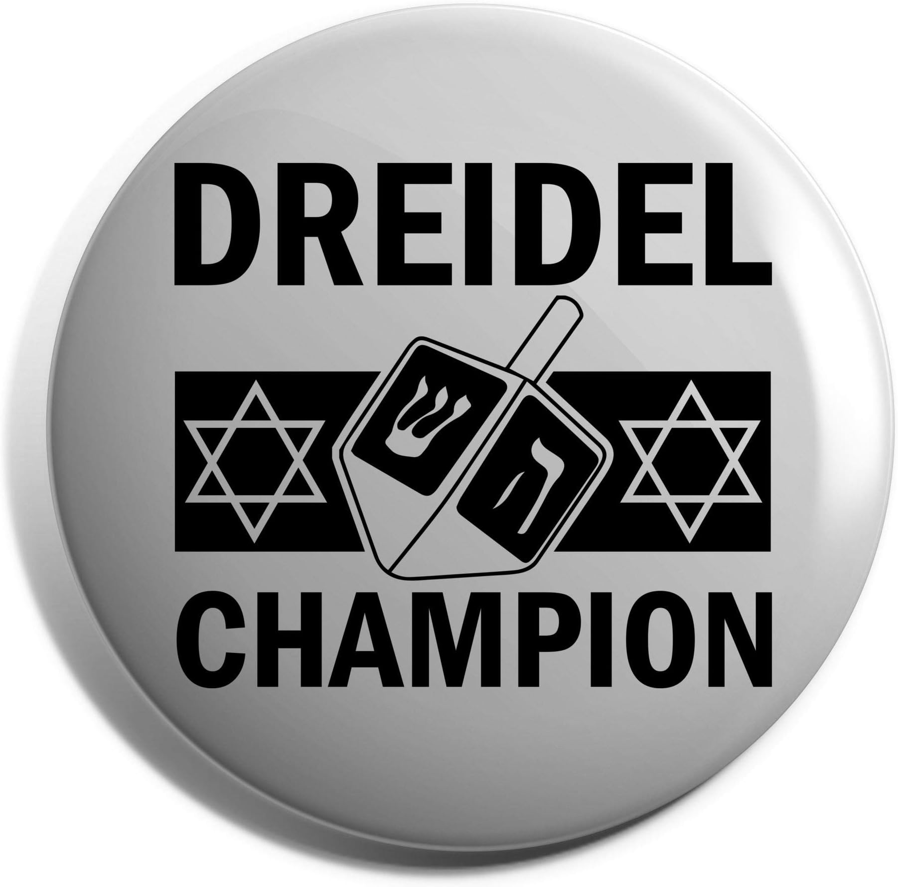 Hippowarehouse Dreidel Champion - Hanukkah Badge