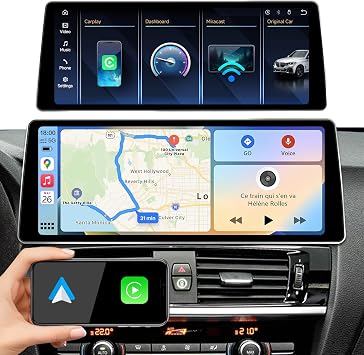 12.8" QLED CarPlay Screen BMW X3 X4 F25 F26 13-17 NBT Android | Stable Linux,12.8" QLED 2400x900 HD,zinc alloy frame,OEM functions retained,auto day/night mode,Wireless CarPlay Android Auto