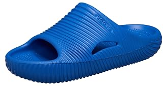 Crocs Unisex Adult Mellow Recovery Slides, Blue Bold Tide, 14 Women/12 Men