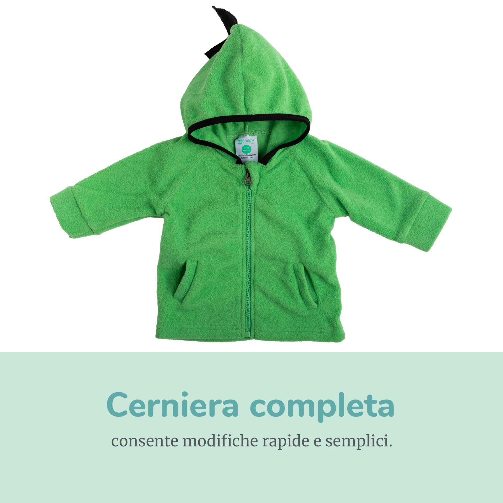 Cuddle Club Vestiti per Bambini e Bambine e Vestiti per Bambini - Tuta Invernale Cappotto per Bambini con Cappuccio e Cerniera