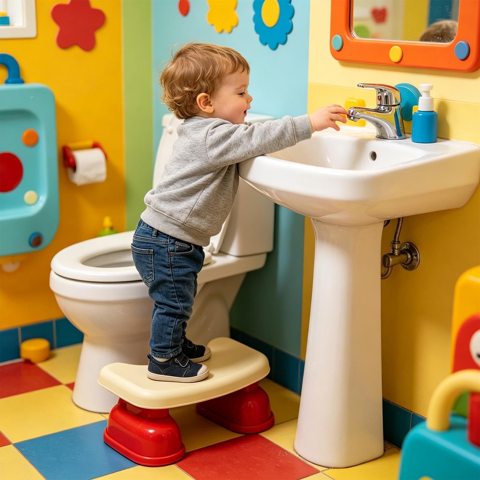 Escalón de baño para defecar Antideslizante elevación de altura en | Banco de caca Para tocador ducha cama dormitorio bañera cocina niños adultos familia y personas mayores