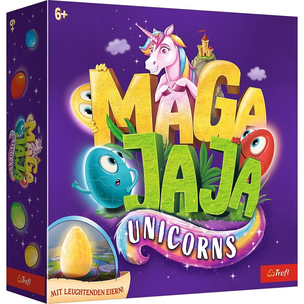 Trefl 02412 Family Board Game, Luminous Electric Eggs and Magnetic Tokens