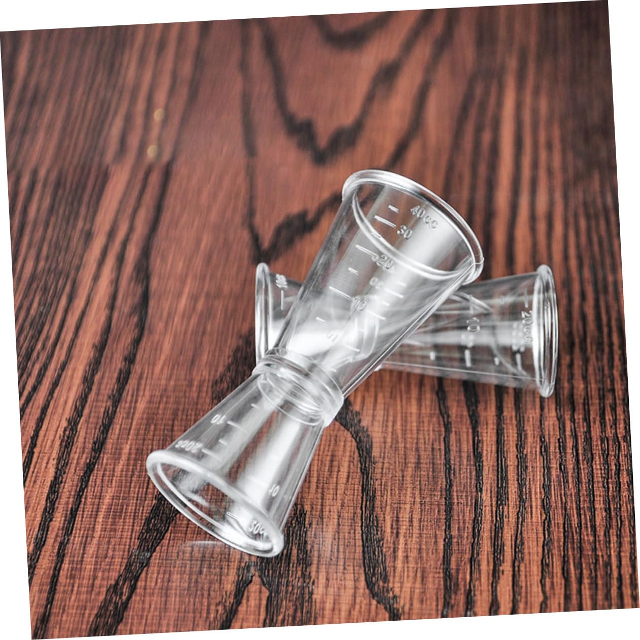 Cabilock Bar Measuring Cup Set Double Sided Jigger Plastic Ounce Cup for Cocktails