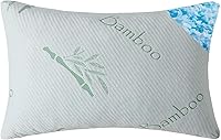 Vista 1 de Juego de 1 almohada de espuma viscoelástica triturada, almohada de espuma viscoelástica transpirable con cremallera para dormir, 1 paquete, almohada