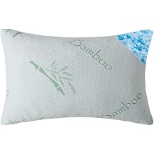 HOXXME Single Memory Foam Pillow for Sleeping Cooling Zipper Breathable Cover Bed Pillow 1 Piece King Size Firm Pillow Gel for Neck Support Hotel Quality Bed Rest Pillow 1