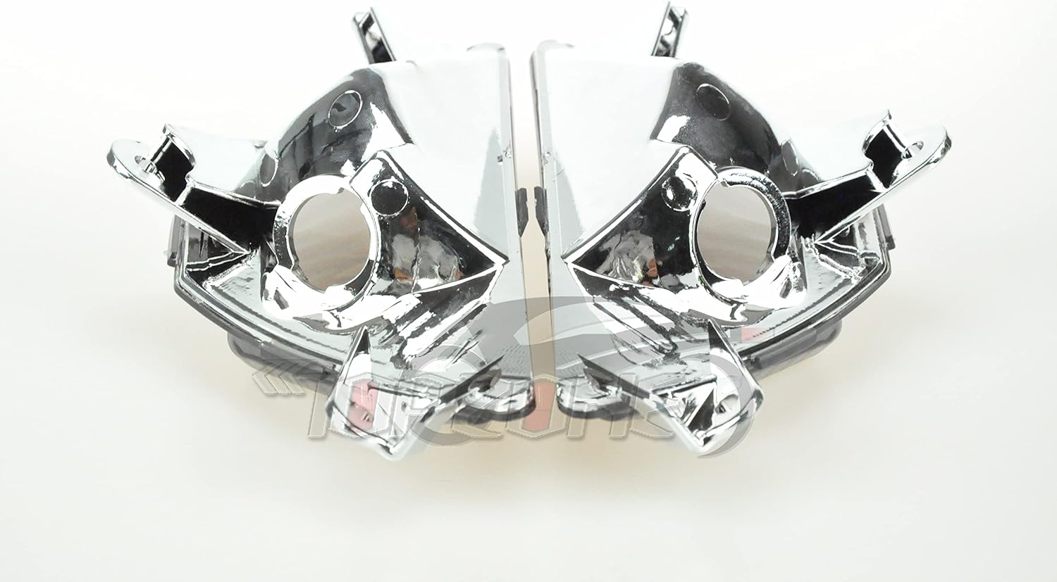 TOPZONE Compatible For Kawasaki 2013-2016 Ninja ZX-6R / ZX-6R ABS (ZX636RDF) ; Front Idicator Lamp Light Blinker Turn Signal (Turn Signal Lens, no Bulbs, Smoke Lens)