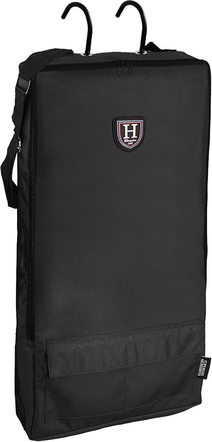 Harrison Howard Bridle/Halter Bag with 3 Prong Tack Rack Durable Waterproof Fabric Horse Tack Carry Bag-Blue : Pet Supplies