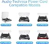 Adaptador de corriente AC 12V 2A para tocadiscos Audio Technica | para Audio-Technica AT-LP60X AT-LP60X-BK AT-LP60X-BW AT-LP60XBT-RD AT-LP120XUSB-BK tocadiscos de tracción directa 5