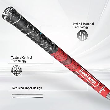 Geoleap ゴルフグリップ13個セット テープとグリップ付き すべての修理キットから選択可能 ハイブリッドゴルフクラブグリップ 標準/ミッドサイズ 全天候対応 高い評価とトラクションミッドサイズ、ブループロキット13個のガードとすべての修理キット