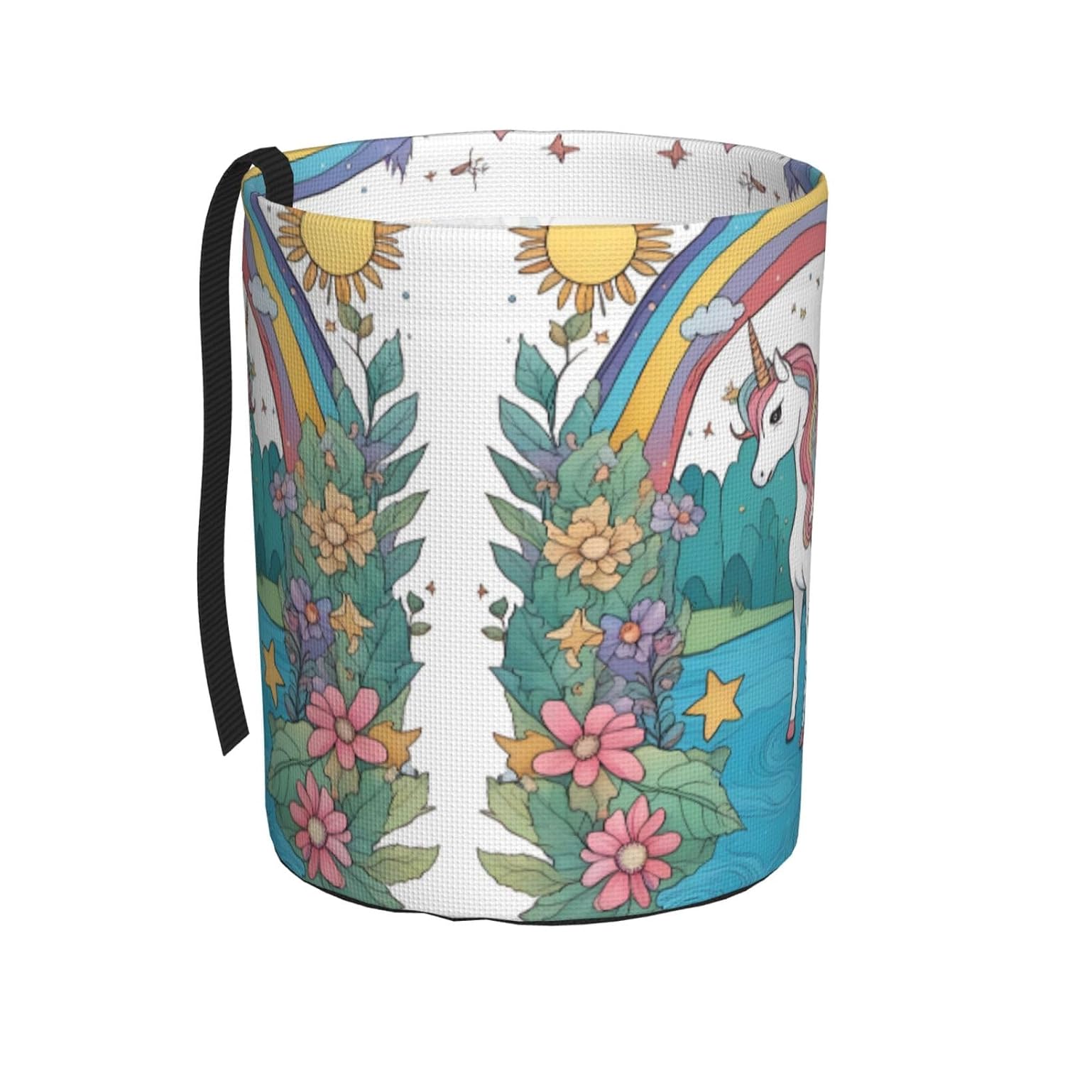 Unicorns by The River Car Trash can, Hanging Foldable car Trash can, car Storage Box Accessories, Suitable for Travel SUV Truck Sedan