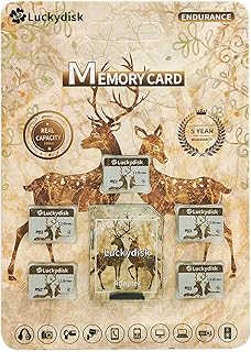 Luckydisk Micro SD Card Memory Card (128MB 5Pack)