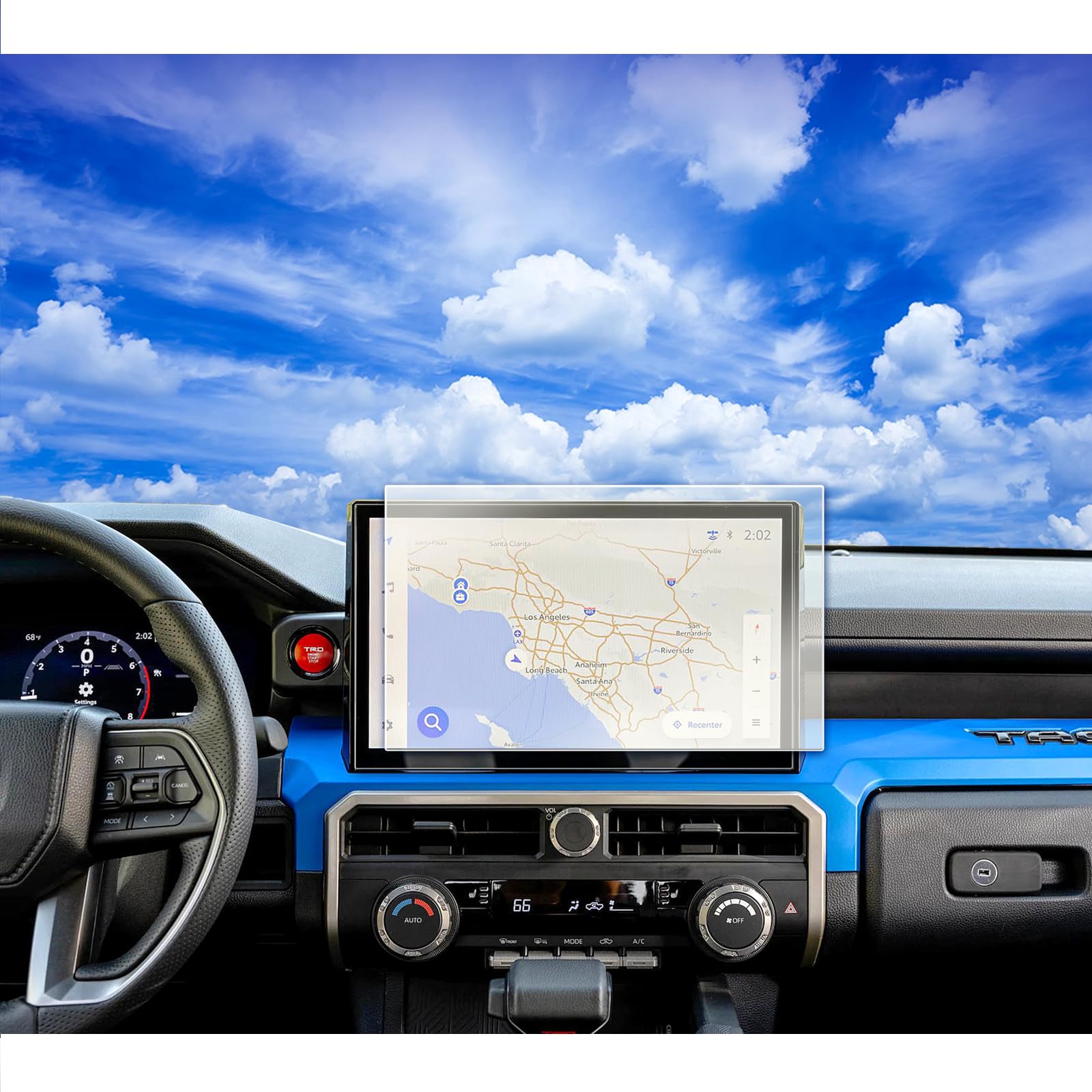 XXCIWP 2024 Tacoma Screen Protector Matte for 2024 2025 Toyot a Tacoma Limited/TRD Pro/Trailhunter 14Inch 2024 Tacoma Accessories 2024 Tempered Glass Tacoma 14'' Anti-Glare