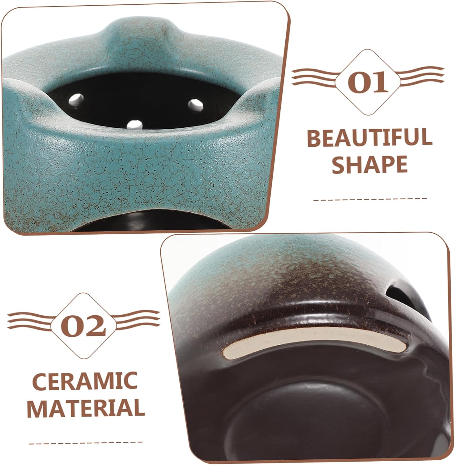 Alipis Teapot Warmer Ceramic Tea Cozy Tea Light Warmers Tea Heater for Milk Elegant and Functional Tea Party Accessory