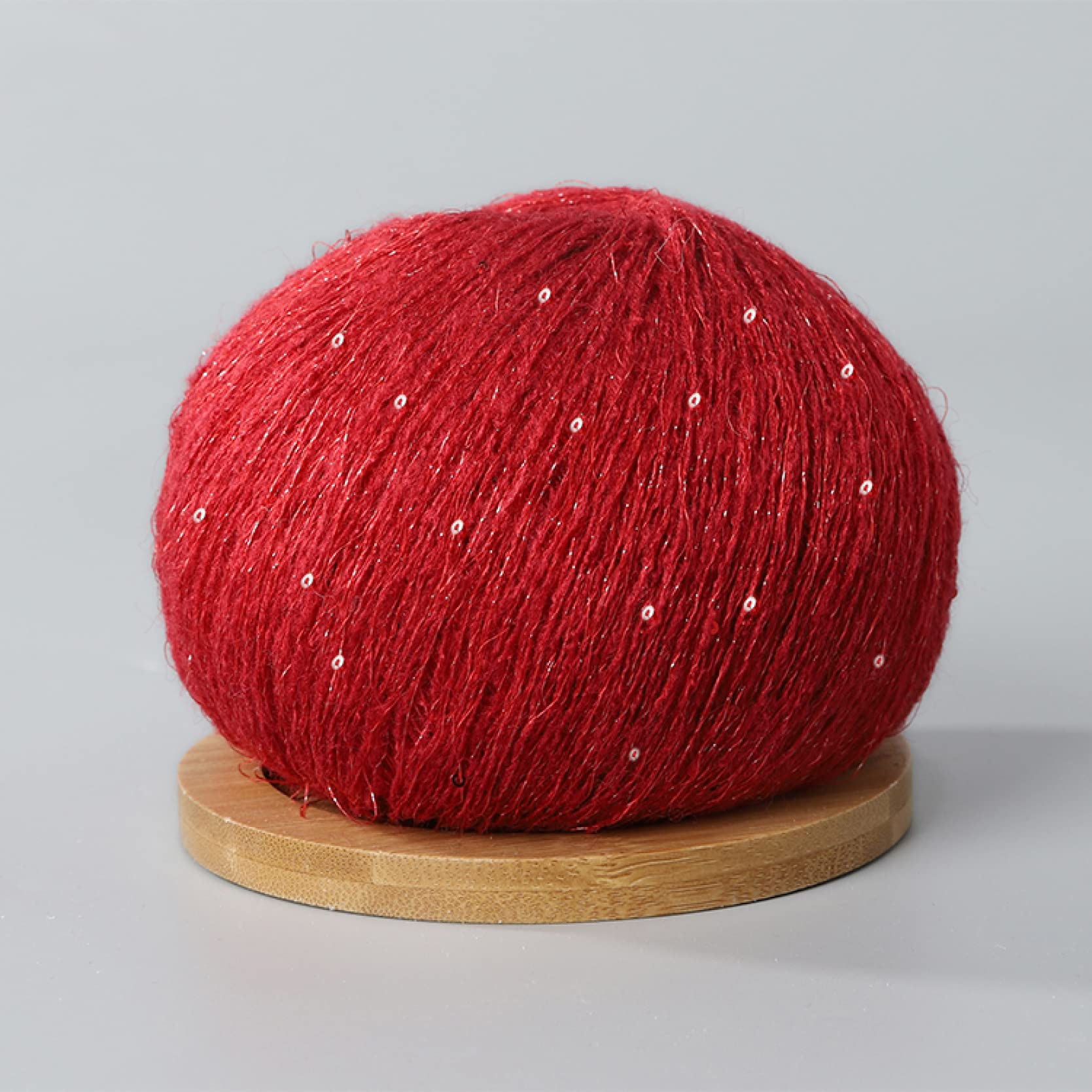 Hilo de Mohair con Lentejuelas, 50 g, Suave y Esponjoso, for Tejer suéteres chales Crochet(6)