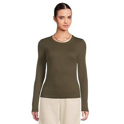 Michael Stars Zola Long Sleeve Crew T Shirts Women