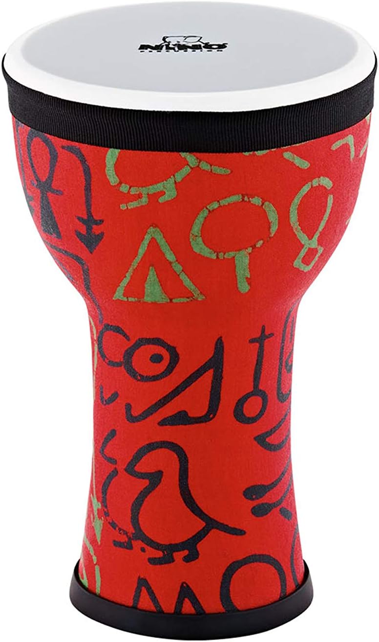 Nino Percussion Elements Mini Djembe - Small Musical Instrument for Children from 3 years - 6-inch Diameter - Plastic, Multicolored (NINO-EMDJ-PS)