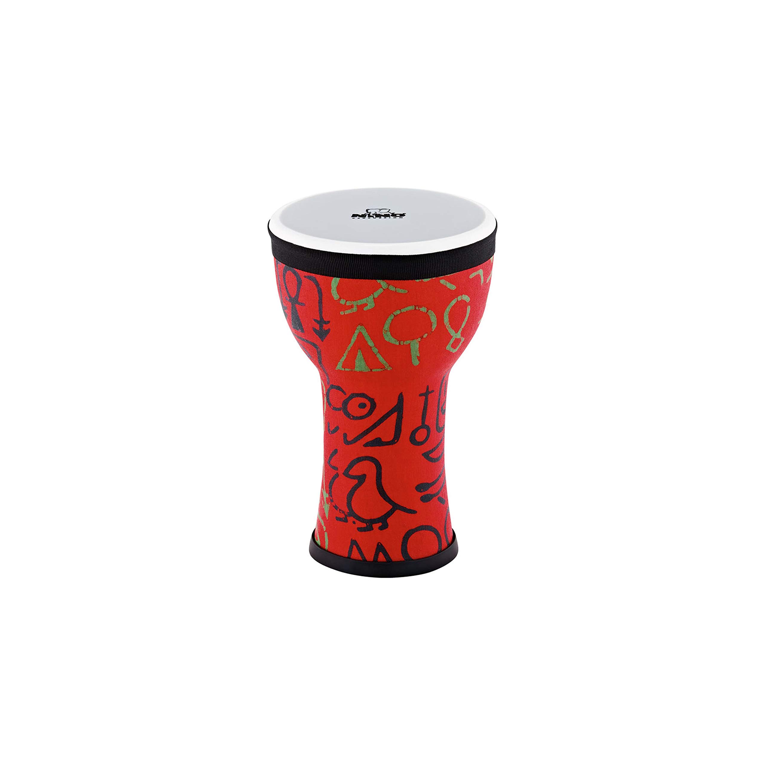 Nino Percussion Elements Mini Djembe – Petit Instrument de Musique pour Enfants à partir de 3 ans – Diamètre de 6 pouces – Plastique, Multicolore (NINO-EMDJ-PS)