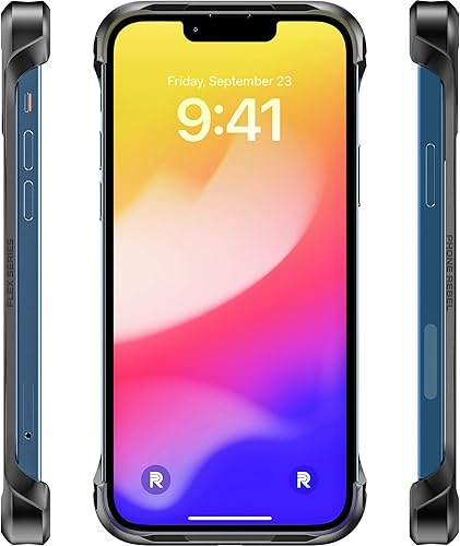 Miniatura 8 de REBEL Funda para iPhone 13 Series Gen-3 de fibra de aramida premium, compatible con MagSafe, esquinas protectoras a prueba de golpes, botones de
