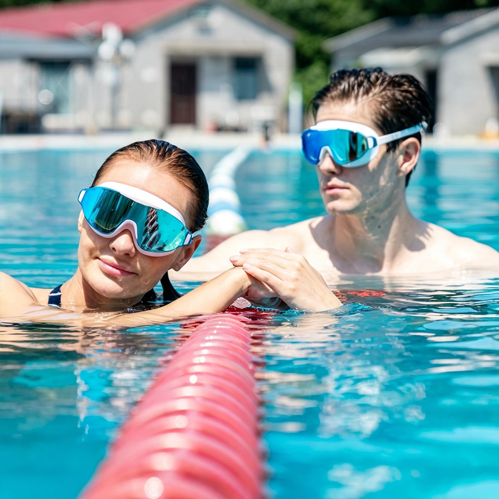 Occhialini da nuoto, grandangolo, anti-appannamento e anti-UV, a prova di perdite, occhiali da nuoto alla moda per uomini e donne