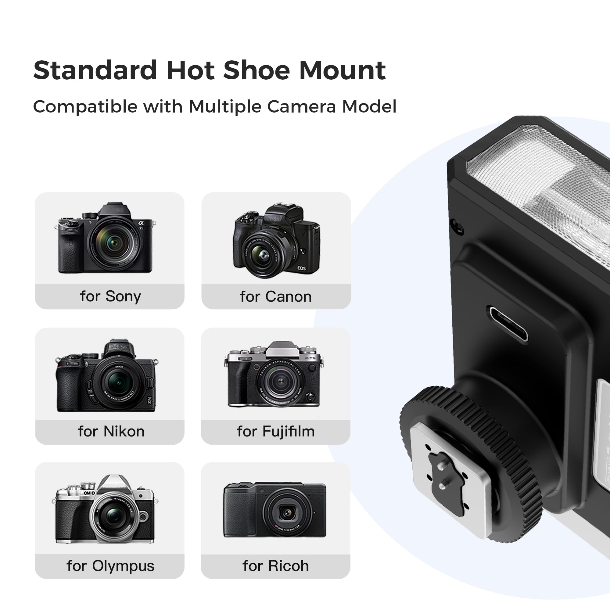 Amazon.com : Leekai S12 Portable Camera Flash Speedlite, Compact